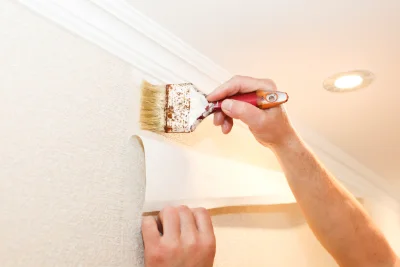 Pose de papier peint à Baudricourt — revêtements muraux et toiles de verre
